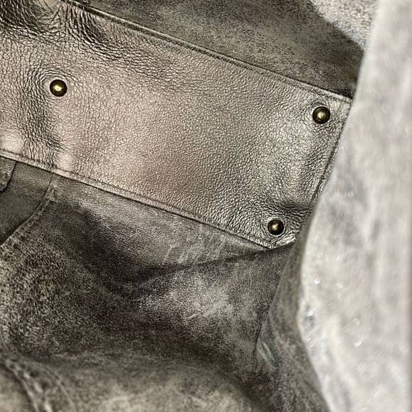 Yves Saint Laurent Vintage Pebbled Drawstring Leather Rive Gauche Handbag- Tote - Picture 9 of 9